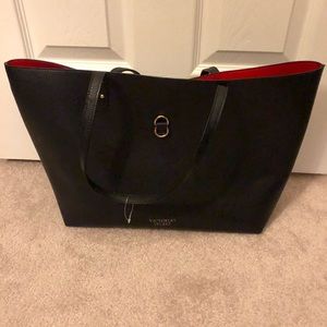 Victoria’s Secret black Leather Tote bag